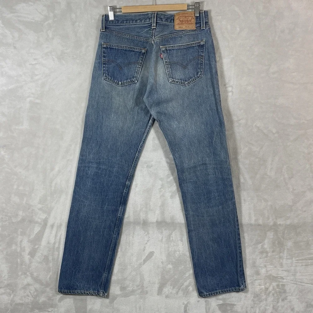 Vtg Levis 501xx Jeans Mens 34x36 (fit 32x33) Made in USA 501-0000 Whisker Fade